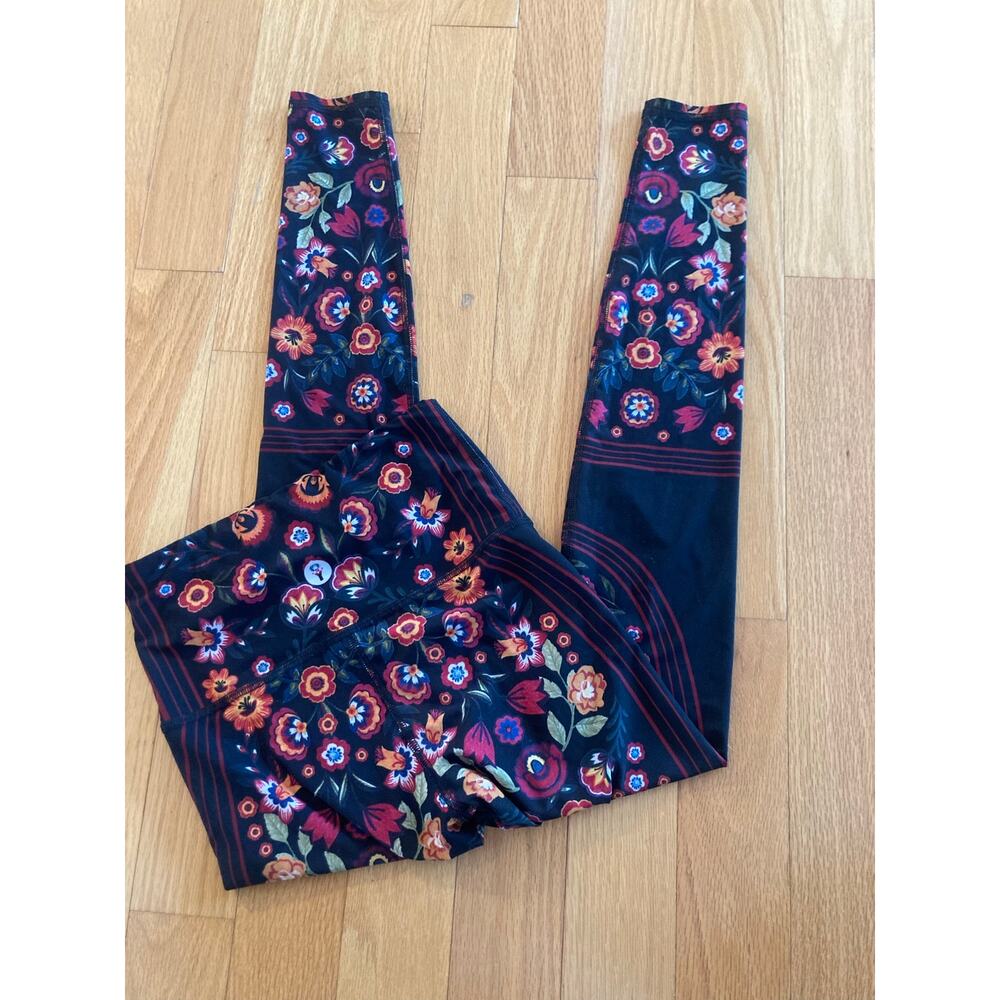 Yoga Democracy YD Folklore Eco Printed Yoga Leggings S - Picture 12 of 12